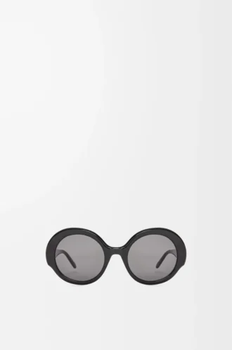 Round Slim sunglasses Black