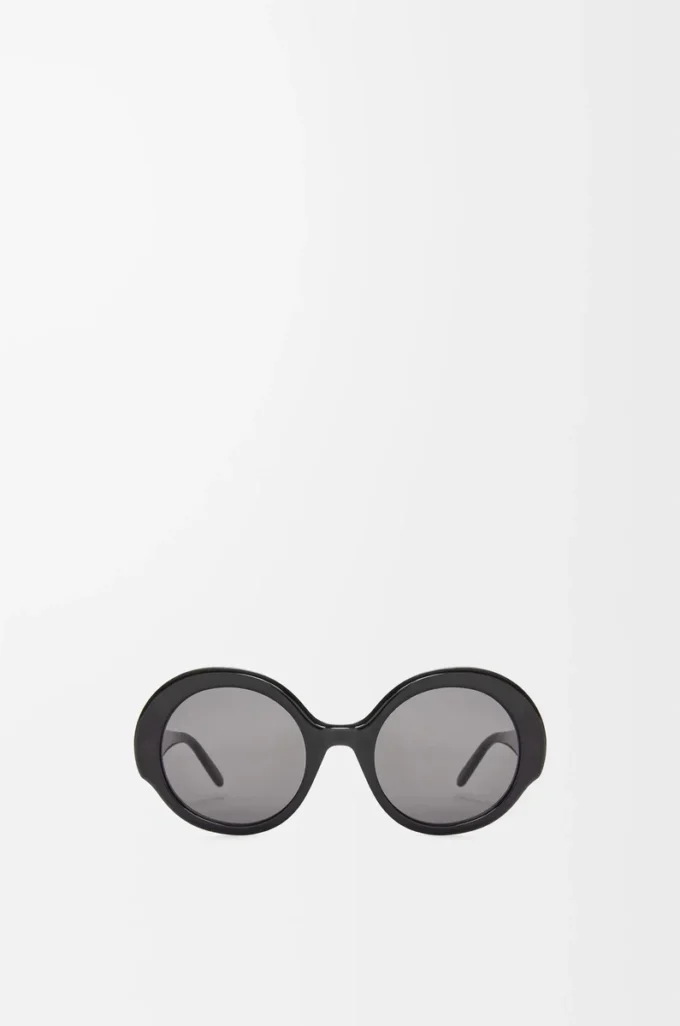 Round Slim sunglasses Black