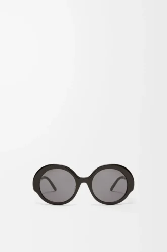 Round Slim sunglasses Black