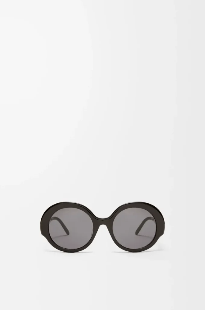 Round Slim sunglasses Black