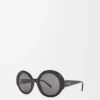 Round Slim sunglasses Black