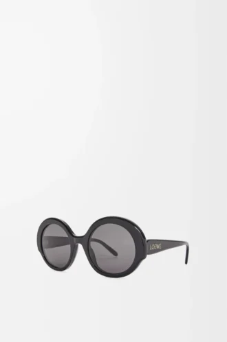 Round Slim sunglasses Black