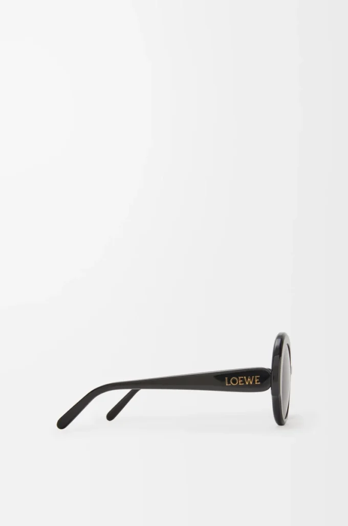 Round Slim sunglasses Black