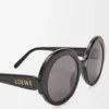 Round Slim sunglasses Black
