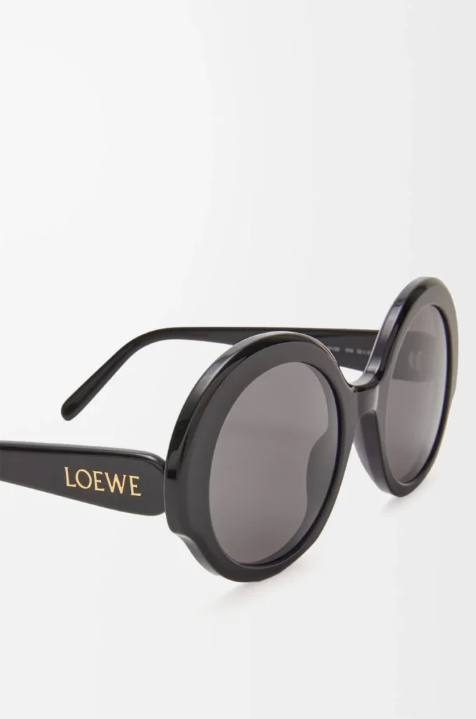Round Slim sunglasses Black