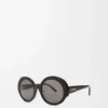 Round Slim sunglasses Black