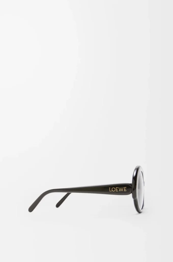 Round Slim sunglasses Black
