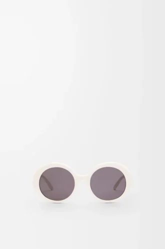 Round Slim sunglasses White/Ivory