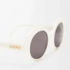 Round Slim sunglasses White/Ivory