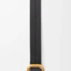 Rounded soft belt in classic calfskin Black Rounded soft belt in classic calfskin Black
