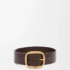 Rounded soft belt in classic calfskin Dark Brown Rounded soft belt in classic calfskin Dark Brown