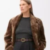 Rounded soft belt in classic calfskin Dark Brown Rounded soft belt in classic calfskin Dark Brown