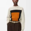 Rounded soft belt in supple grained calfskin Clay/Gold Rounded soft belt in supple grained calfskin Clay/Gold