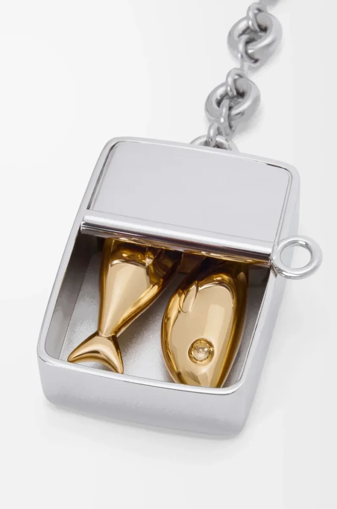 Sardine box charm Silver/Gold Sardine box charm Silver/Gold