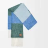 Scarf in alpaca and wool blend Blue/Green Scarf in alpaca and wool blend Blue/Green