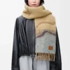 Scarf in alpaca and wool blend Camel/Multicolor Scarf in alpaca and wool blend Camel/Multicolor