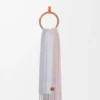 Scarf in alpaca and wool blend Light Blue/Pink/Sandstone Scarf in alpaca and wool blend Light Blue/Pink/Sandstone