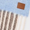 Scarf in alpaca and wool blend Light Blue/Sandstone/Brown Scarf in alpaca and wool blend Light Blue/Sandstone/Brown