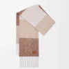 Scarf in alpaca and wool blend Mocha/Beige Scarf in alpaca and wool blend Mocha/Beige