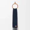 Scarf in alpaca and wool blend Navy Blue/Sandstone Scarf in alpaca and wool blend Navy Blue/Sandstone