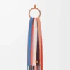 Scarf in alpaca and wool blend Orange/Blue Scarf in alpaca and wool blend Orange/Blue