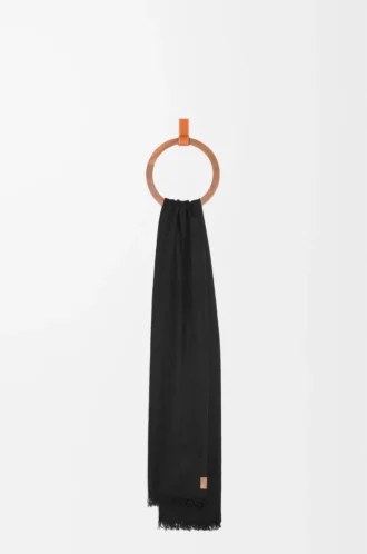Scarf in cashmere Black