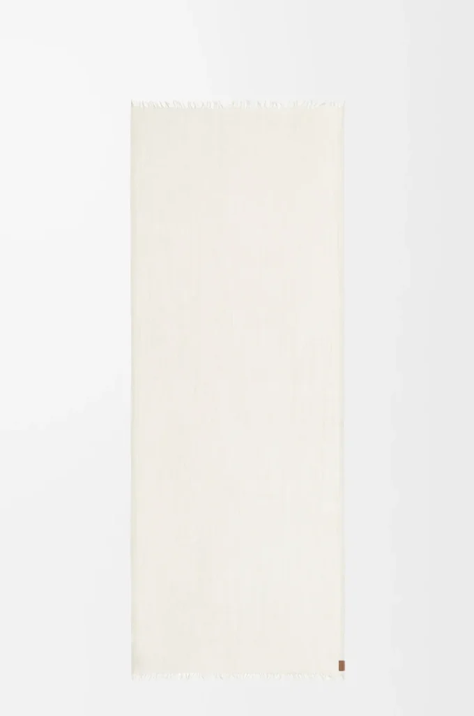 Scarf in cashmere White Scarf in cashmere White