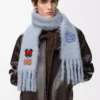 Scarf in mohair and wool blend Baby Blue Scarf in mohair and wool blend Baby Blue