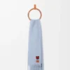 Scarf in mohair and wool blend Baby Blue Scarf in mohair and wool blend Baby Blue