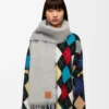 Scarf in mohair and wool Light Grey Scarf in mohair and wool Light Grey