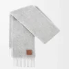 Scarf in mohair and wool Light Grey Scarf in mohair and wool Light Grey