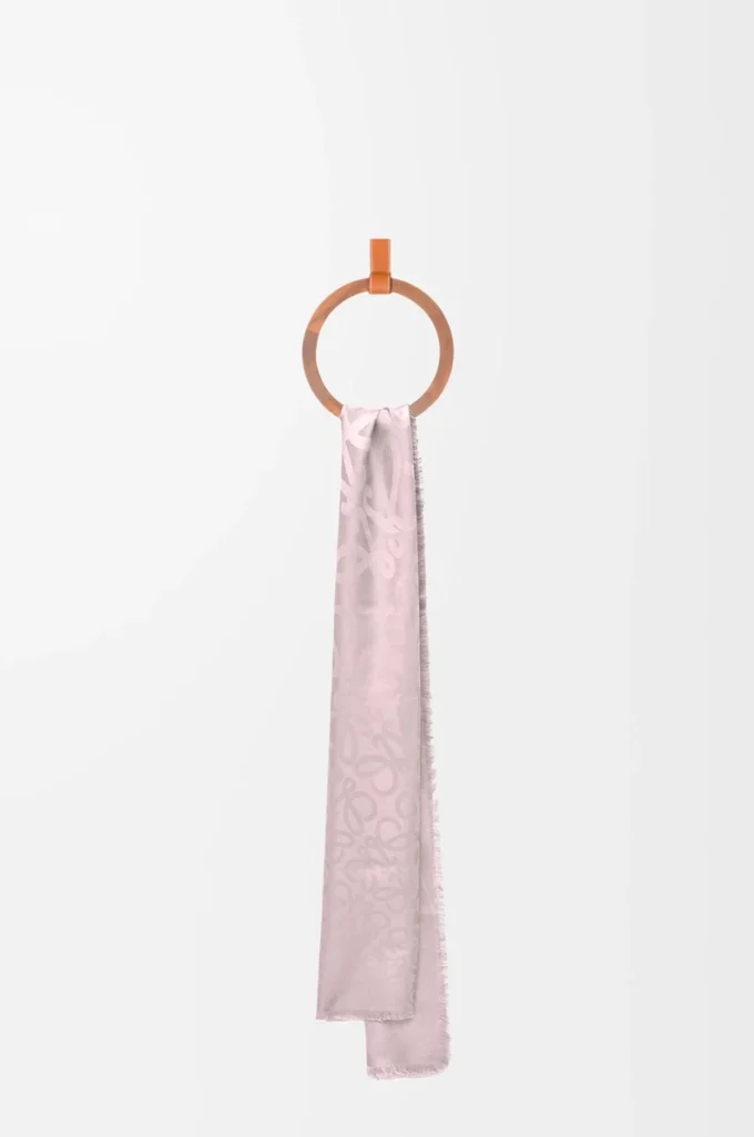 Scarf in silk and wool Icy Pink Scarf in silk and wool Icy Pink