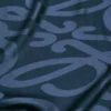 Scarf in silk and wool Navy Blue