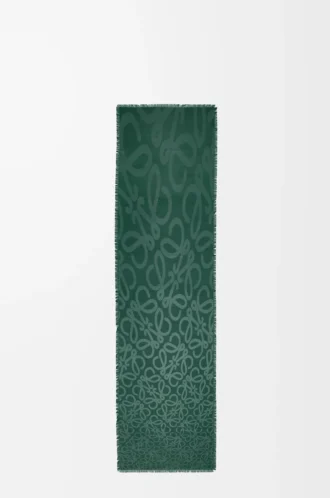 Scarf in silk and wool Vetiver