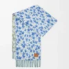 Scarf in wool and alpaca blend Blue/Multicolor
