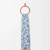 Scarf in wool and alpaca blend Blue/Multicolor