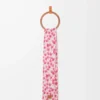 Scarf in wool and alpaca blend Pink/Multicolor Scarf in wool and alpaca blend Pink/Multicolor