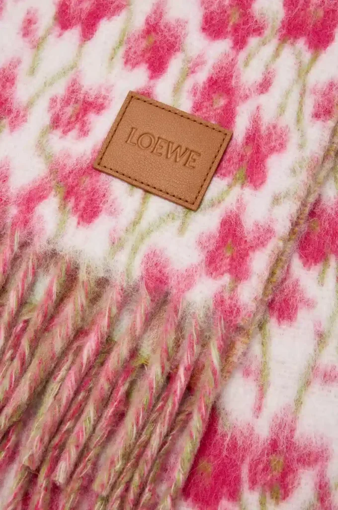 Scarf in wool and alpaca blend Pink/Multicolor Scarf in wool and alpaca blend Pink/Multicolor