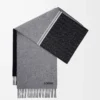 Scarf in wool and cashmere Black/Grey Scarf in wool and cashmere Black/Grey