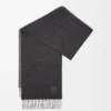 Scarf in wool and cashmere Black/Grey Scarf in wool and cashmere Black/Grey