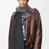 Scarf in wool and cashmere Black/Grey Scarf in wool and cashmere Black/Grey