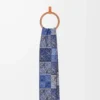 Scarf in wool and cashmere Blue Scarf in wool and cashmere Blue
