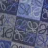 Scarf in wool and cashmere Blue Scarf in wool and cashmere Blue
