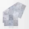 Scarf in wool and cashmere Blue/White Scarf in wool and cashmere Blue/White