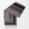Scarf in wool and cashmere Dark Coffee Scarf in wool and cashmere Dark Coffee