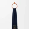Scarf in wool and cashmere Dark Navy Blue Scarf in wool and cashmere Dark Navy Blue