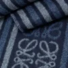 Scarf in wool and cashmere Dark Navy Blue Scarf in wool and cashmere Dark Navy Blue