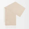 Scarf in wool and cashmere Ivory/Sand