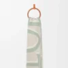 Scarf in wool and cashmere Light Beige/Light Green Scarf in wool and cashmere Light Beige/Light Green