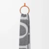 Scarf in wool and cashmere Light Grey/Grey Scarf in wool and cashmere Light Grey/Grey